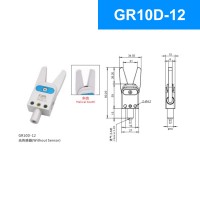CRG GR10D-12 28N Mechanical Arm Mini Sprue Gripper Pneumatic Clamp without Sensor (Helical Tooth)