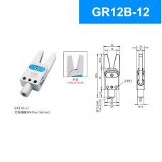 CRG GR12B-12 28N Mechanical Arm Mini Sprue Gripper Pneumatic Clamp without Sensor (Helical Tooth)