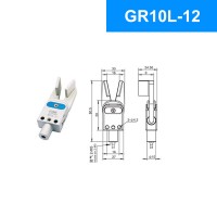 CRG GR10L-12 28N Mechanical Arm Mini Sprue Gripper Pneumatic Clamp without Sensor (Broadened Diamond Tooth)