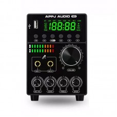 APPJ AUDIO S3 Bluetooth Karaoke HiFi Audio Power Amplifier LED Display 80W + 80W MA12070PI2S Chip for Infineon