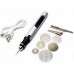 E108-60 Mini Electric Grinder Tool Electric Pencil Grinder DIY Tool Set Silver with 3 Adjustable Speeds