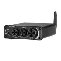 NS-15G 100W+100W Bluetooth5.0 Stereo Digital Audio Power Amplifier TPA3116 Treble and Bass Adjustment with 19V3A Power Adapter