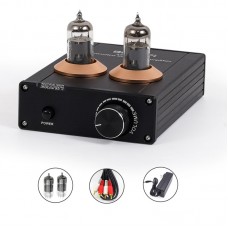 BRZHIFI PAP-6A2 Preamplifier High Performance Electronic Tube Audio Amplifier with 12V Power Adapter