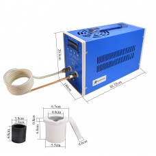 220V ZDBT-2 1.5KW High Frequency Induction Heating Machine Mini Metal Electromagnetic Heater LED Display
