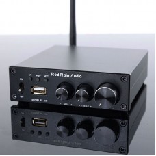 Black 12070 Digital Power Amplifier Dual MA12070 Bluetooth5.0 USB Input 160W+160W High Power Audio Amplifier