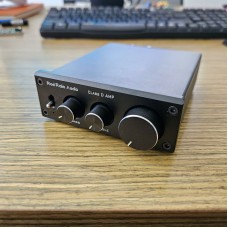 Black 12070 Dual 80W Output Digital Class D Audio Power Amplifier MA12070 with Treble and Bass Adjustment