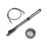 72cm/28.3" SMA Female Tactical Antenna VHU UHF Antenna Folding Antenna with Connecting Cable