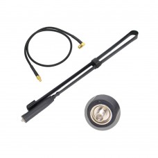 72cm/28.3" SMA Female Tactical Antenna VHU UHF Antenna Folding Antenna with Connecting Cable