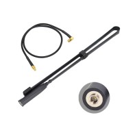 72cm/28.3" SMA Male Tactical Antenna VHU UHF Antenna Folding Antenna with Connecting Cable