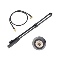 108cm/42.5" SMA Male Tactical Antenna VHU UHF Antenna Folding Antenna with Connecting Cable