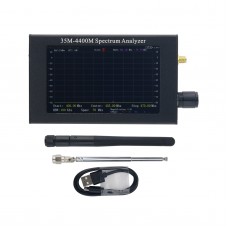 35M-4400M Handheld RF Spectrum Analyzer 4.3" Color LCD Perfect For Walkie Talkie Toy Remote Control