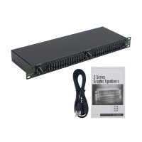 215 Dual Channel 15-Band Equalizer Professional Equalizer for Home Karaoke or Performance Tuning