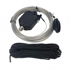 JYR4010-60W Low Power Shortwave Antenna 4 Band End-fed Antenna with 1:64 Balun for 10/15/20/40 Meter Wave