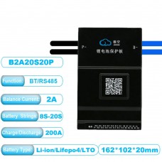 JK-B2A20S20P 8-20S 2A Smart BMS Active Balancer Equalizer 200A Continuous Discharge/Charge Current