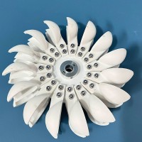 198mm/7.8" Pelton Wheel Turbine Pelton Water Wheel 12mm/0.5" Shaft Diameter to DIY Hydro Generator