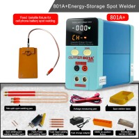 801A+ Multifunctional DC Voltage Detection Battery Handheld Spot Welder with 3 Fixed Bakelite Fixtures for Cellphone Battery