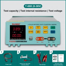 T-688 0-36V Lithium Battery Group Multi-function Tester for Internal Resistance/Voltage/Capacity Testing