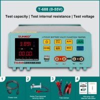 T-688 0-55V Lithium Battery Group Multi-function Tester for Internal Resistance/Voltage/Capacity Testing