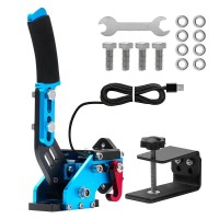 Simplayer Blue USB Handbrake Racing Handbrake w/ Handbrake Mount for Logitech G29 Thrustmaster T300