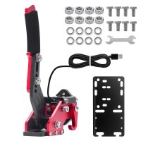 Simplayer Red USB Handbrake Racing Handbrake with Adapter Board for Logitech G29 Thrustmaster T300