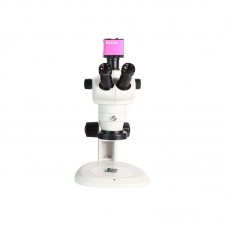ZZT-8050 Trinocular Microscope Industrial Detection Microscope 0.8X-5.0X Magnification with Adjustable LED