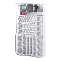 MOLYE Battery Organizer Storage Case Multifunctional Container for Various Batteries with Battery Tester and Dust Cover
