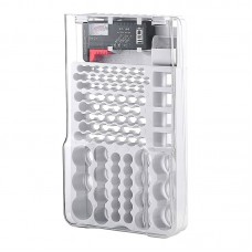 MOLYE Battery Organizer Storage Case Multifunctional Container for Various Batteries with Battery Tester and Dust Cover