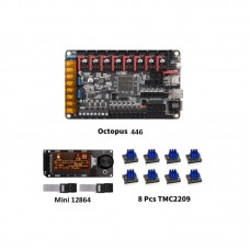 BIGTREETECH Octopus(446) 3D Printer Motherboard + Mini12864 LCD + 8pcs TMC2209 Drivers for Voron