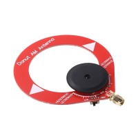 500KHz-2000KHz Red Donut MW AM Antenna Mini Loop Antenna Suitable for Malachite Malahit Receivers