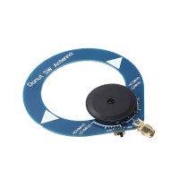 4MHz-24MHz Blue Donut SW Antenna Mini Loop Antenna Shortwave Antenna for Malachite Malahit Receivers