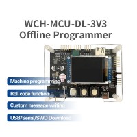 WCH-MCU-DL-3V3 3.3V Offline Programmer Based on CH32F103R Programming Tool Support USB/Serial Port/SWD Download