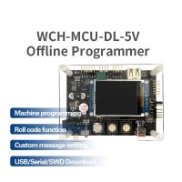 WCH-MCU-DL-5V 5V Offline Programmer Based on CH32F103R Programming Tool Support USB/Serial Port/SWD Download