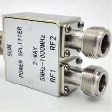 5MHz-1000MHz Wide Band RF Power Splitter 1 to 2 Low Insertion Loss Power Divider with N-type Connector