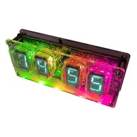 Semi-finished EI422 4-Bit WiFi Timing Fluorescent Tube Clock Board with Remote Control and Data Cable for Nixie Tube Clock