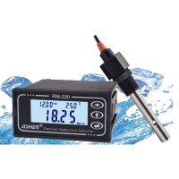 JISHEN RM-220S Online Resistivity Meter High Purity Water Resistivity Tester + 0.01 Plug-in Conductivity Electrode