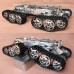 E-Robot Unassembled Metal Tracked Robot Tank Chassis WiFi Shock-Absorbing Intelligent Tank Chassis 6-12V