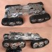 E-Robot Unassembled Metal Tracked Robot Tank Chassis WiFi Shock-Absorbing Intelligent Tank Chassis 6-12V