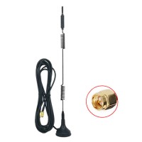 18DB 600-6000MH 5G Magnetic Antenna Horizontal Polarization Sucker Antenna with SMA Male Connector and 2M Feeder