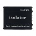 LA2XS Audio Isolator Ground Loop Isolator Supports 6.5MM XLR Cables and Dual Channel Audio Signal