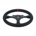 SIMPUSH 13 Inch Steering Wheel MOD Steering Wheel Modification Wrapped with Cowhide for PXN V10