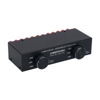 LINEPAUDIO B037 Amplifier Speaker Selector Amplifier Speaker Switcher Enables 3 Input and 3 Output