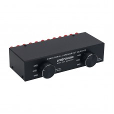 LINEPAUDIO B037 Amplifier Speaker Selector Amplifier Speaker Switcher Enables 3 Input and 3 Output
