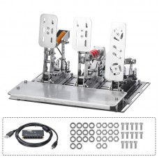 Simplayer 3 Pedals & 1 Pedal Plate Hydraulic Pedal Set Clutch Brake Throttle for G29 G27 T300RS