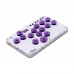 Sallybox Plus 15-Button Arcade Controller Mini Fight Stick with Purple Keycaps and Layout for Hitbox