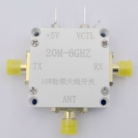 20MHz - 6GHz 10W 40dBm High Power RF Antenna Switch with SMA Female Connector for Transceiver System