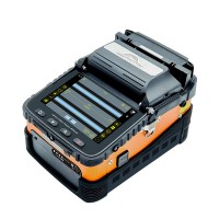 AI-6A Optical Fiber Fusion Splicer Core/Cladding/Manual Alignment with 5-inch TFT Color Screen Support Night Operation