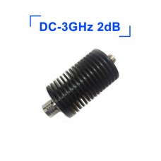 50W DC-3GHz 2dB Quality RF Attenuator Coaxial Fixed Attenuator Designed with N Type Connectors