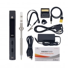 TS101 90W Mini Soldering Iron Electric Soldering Iron with XT60 Cable Power Adapter and TS-BC2 Tip