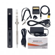 TS101 90W Mini Soldering Iron Electric Soldering Iron with XT60 Cable Power Adapter and TS-D24 Tip