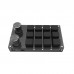 12-Key Custom Keyboard Small Keyboard with Black Keycaps Suitable for Gamers Song Lovers & Designers